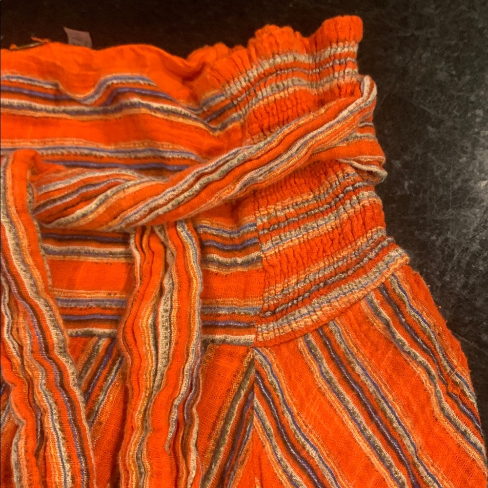 Free People Skirt XS Orange/Blue - Picture 4 of 7